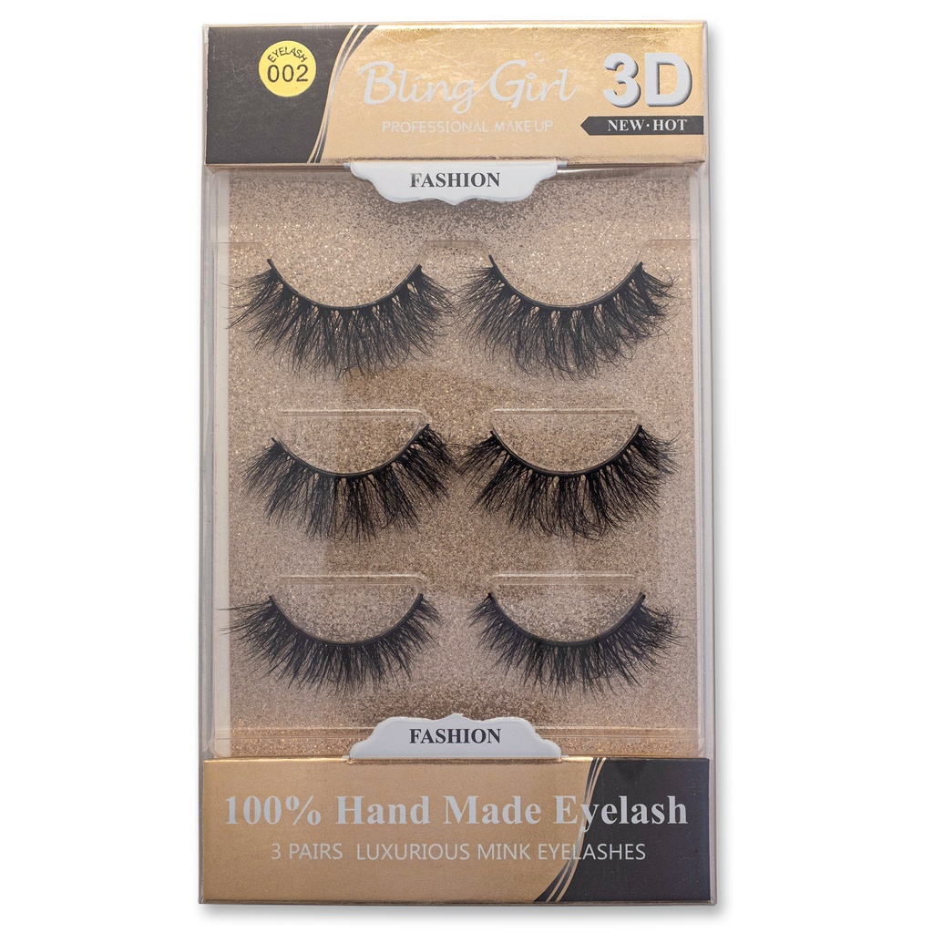 Bling Girl Eyelash 3 Pairs [2577]