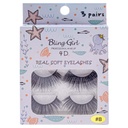 Bling Girl 4D Real Soft Eyelashes 3 Pairs [2844]