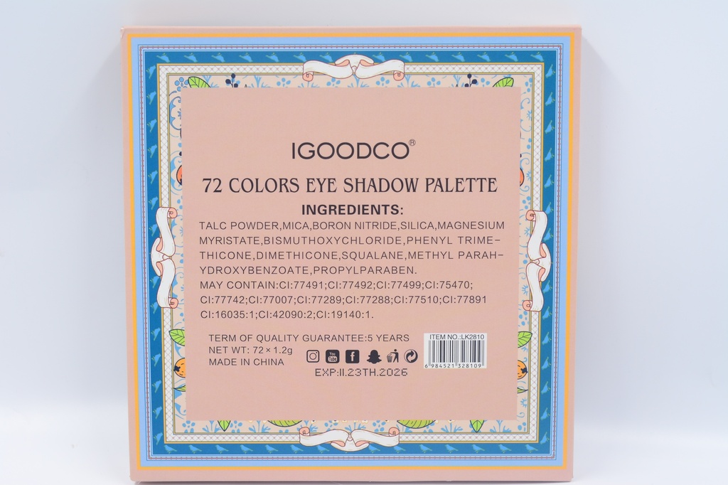 IGOODGO 72 Colours Eyeshadow [3627]