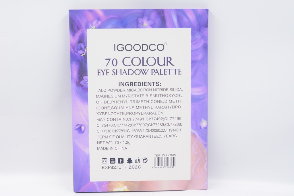 IGOODCO Prettify 5D 70 Colours Eyeshadow [3687]