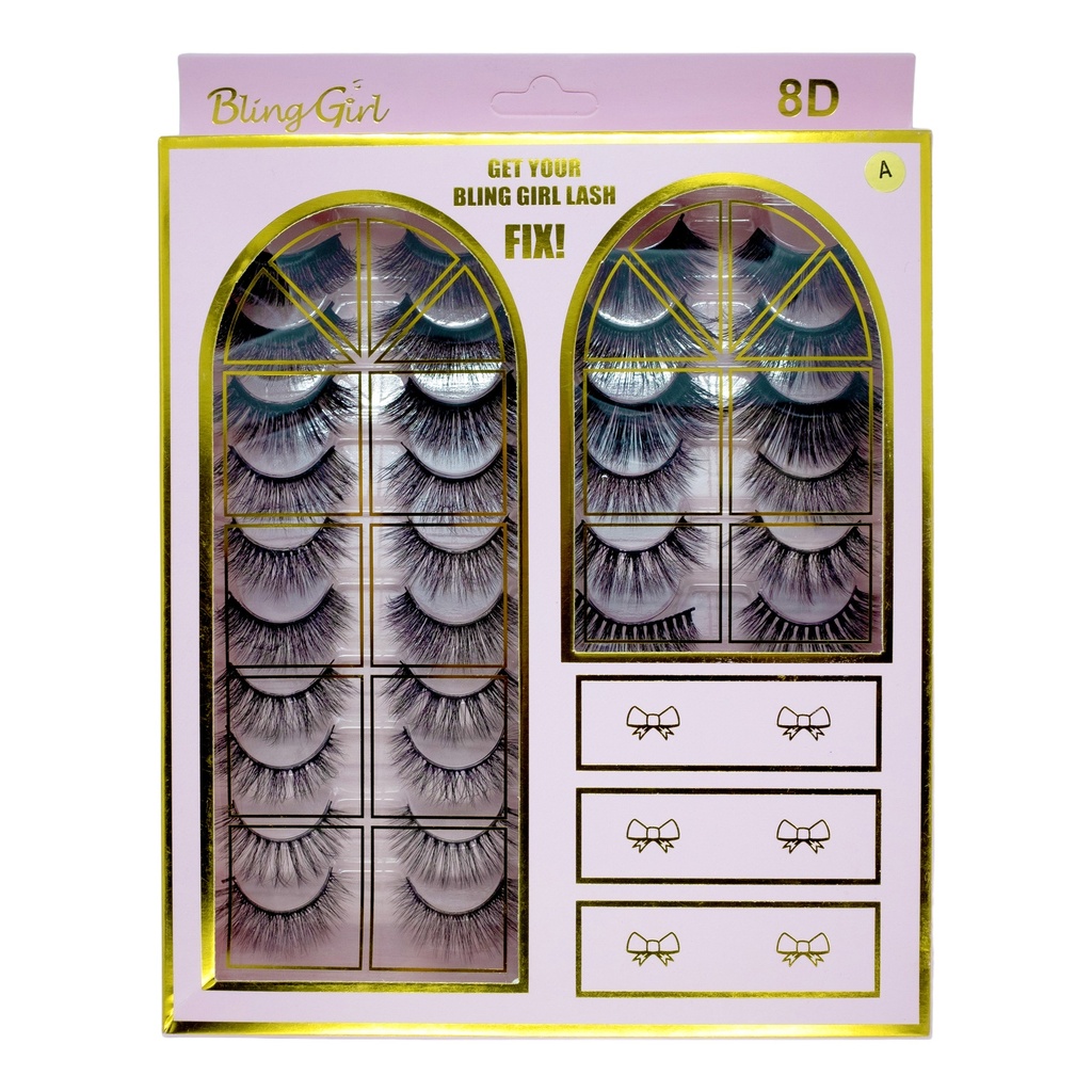 Bling Girl 8D 20 Pairs Fluffy Lashes [3748]