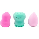 Bling Girl 2 Piece Beauty Sponge Set With Sponge Cleaner [7822]