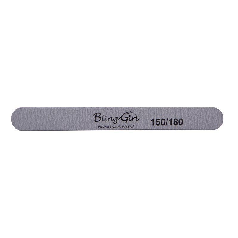 Bling Girl Double Sided Straight Grey Nail File [7993]