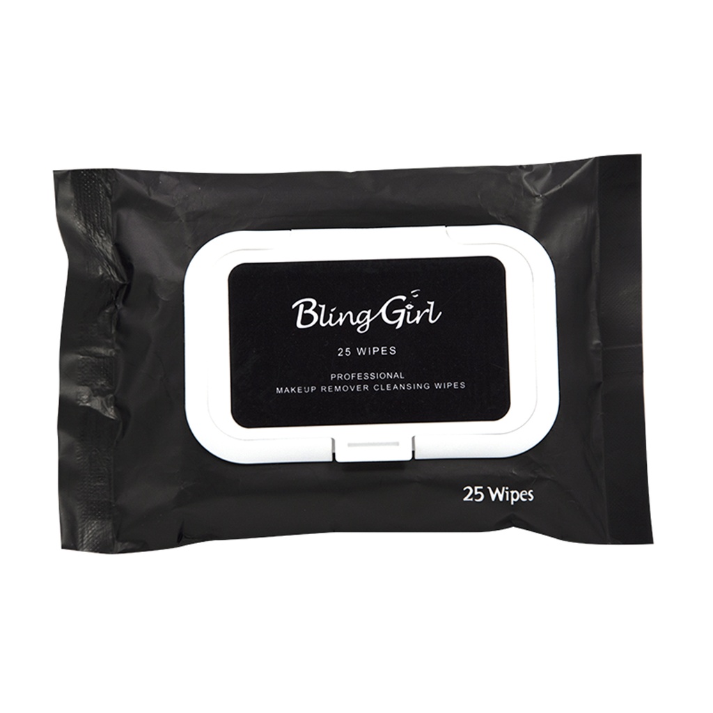 Bling Girl Make-Up Remover Cleansing Wipes [8176]