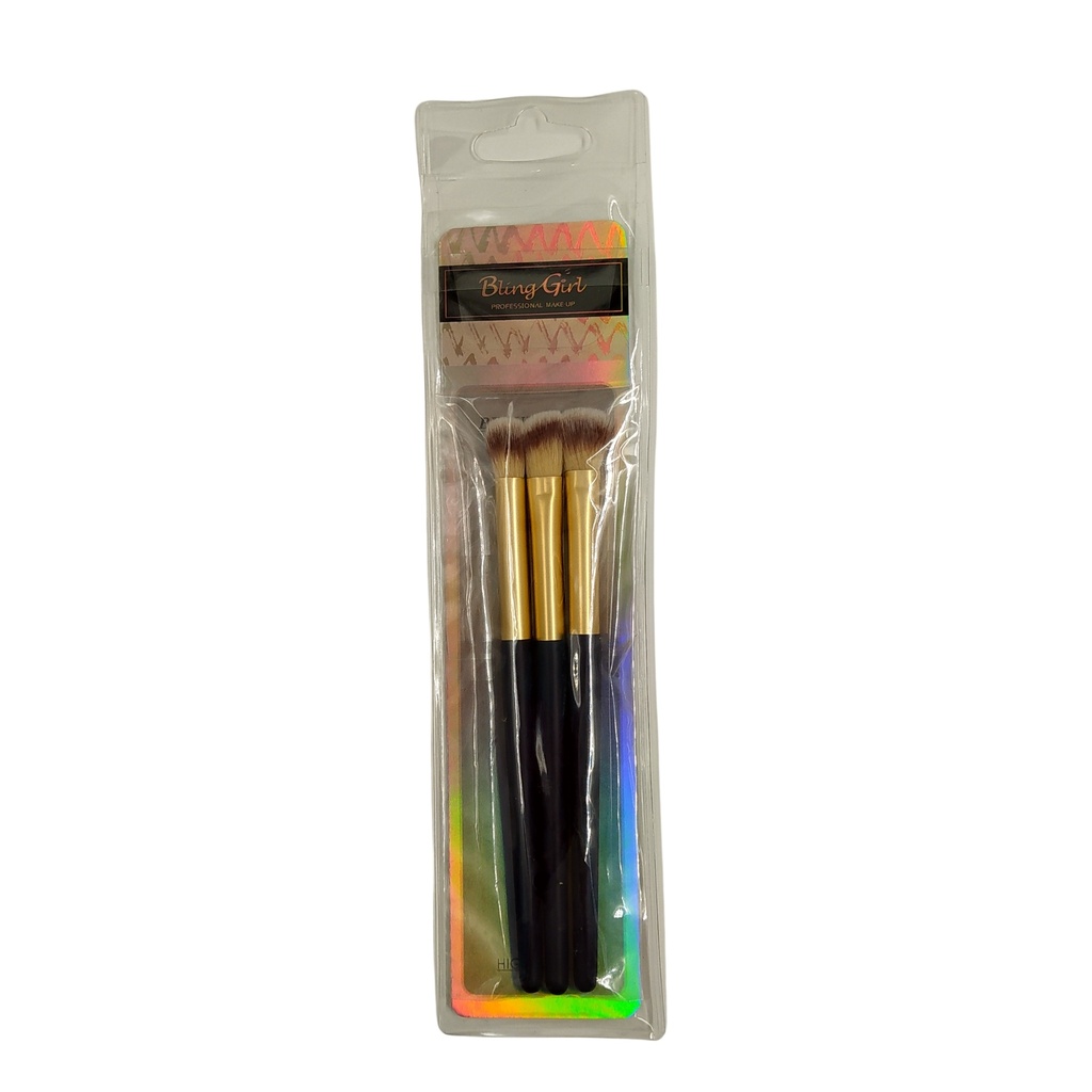 Bling Girl Eyeshadow Makeup Brush Trio [ S11P65 ]