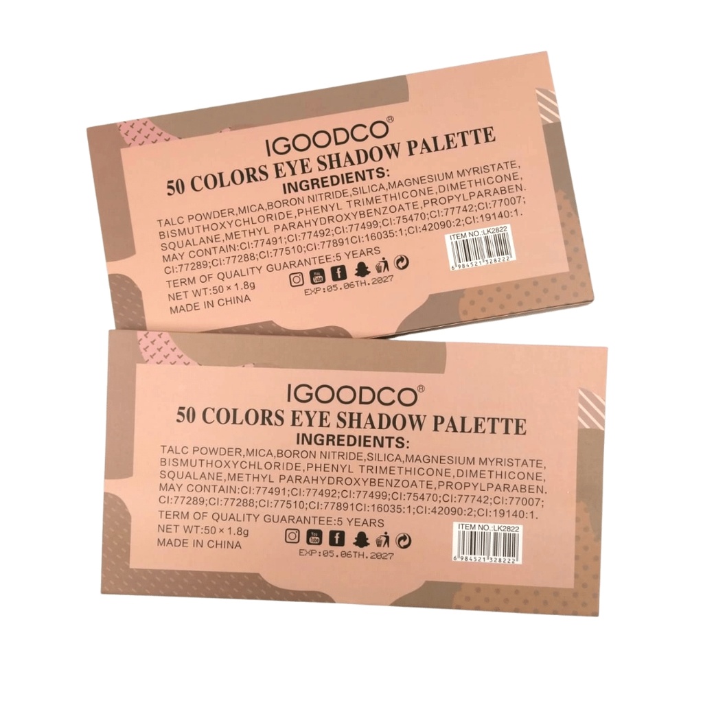 IGOODCO 50 Colours Eye Shadow Palette [ S11P96 ]