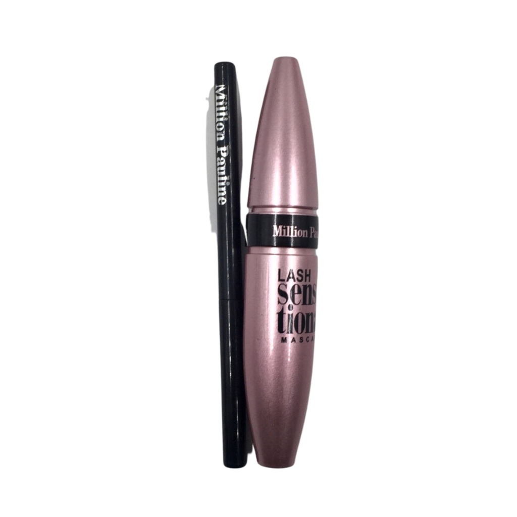 Million Pauline Sensational 2-in-1 Waterproof Mascara and Eyeliner Set [ S23FP74 ]