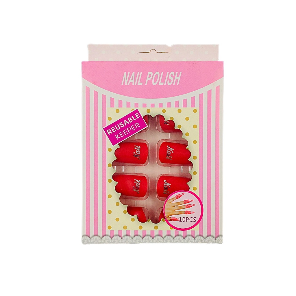 Nail Polish Reusable Nails 10Pcs [ S23FP125 ]