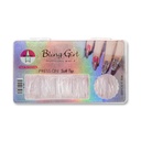 Bling Girl BG-75 Stiletto French Tip Press On Soft Tips 500 pcs [6108]