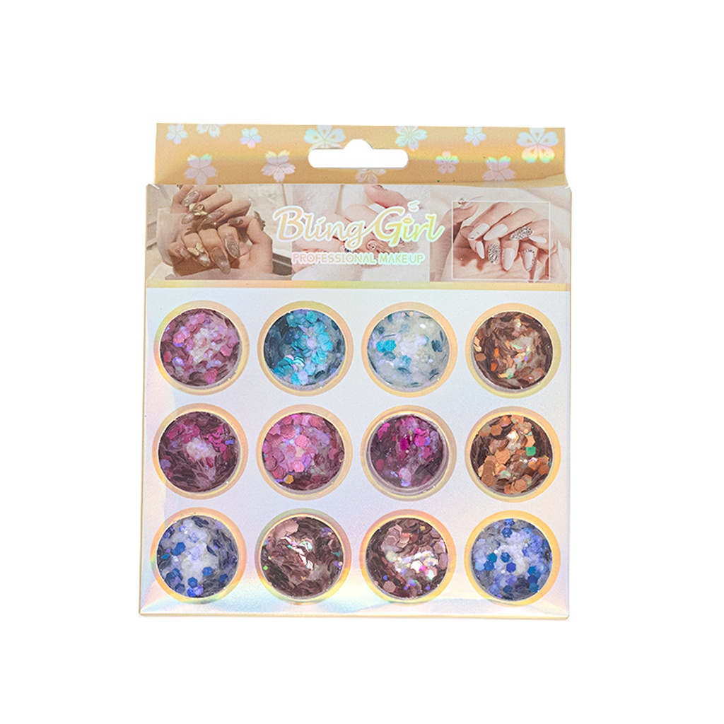 Bling Girl Glitters Combo 12 pcs [1012]