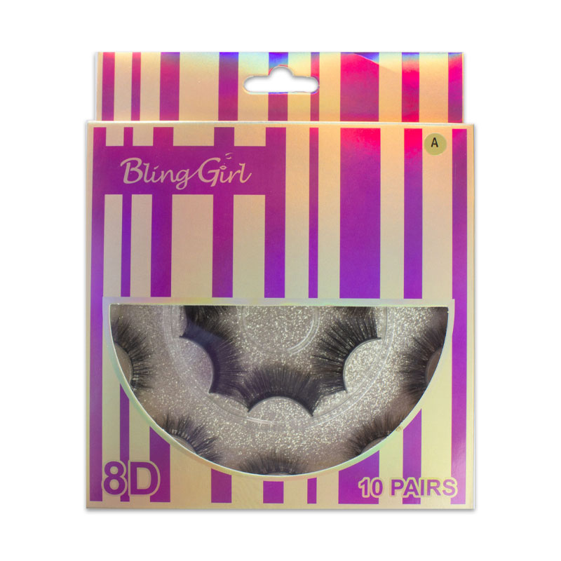 Blinggirl Professional Make up 8D eyelashes 10 Pairs [ S2311P09 ]