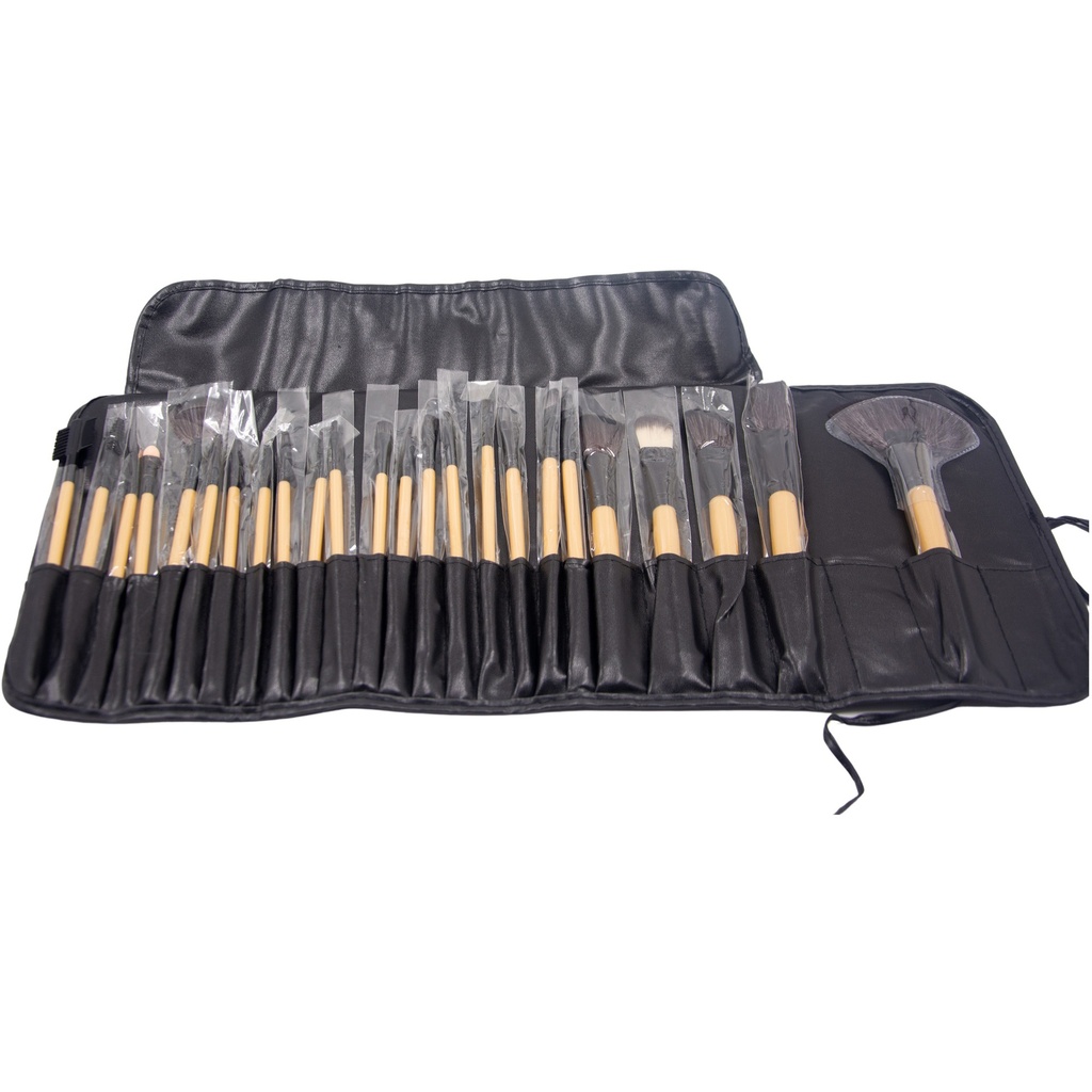 Roll And Go Cosmetic Bag With 32 Beauty Brushes [2913]