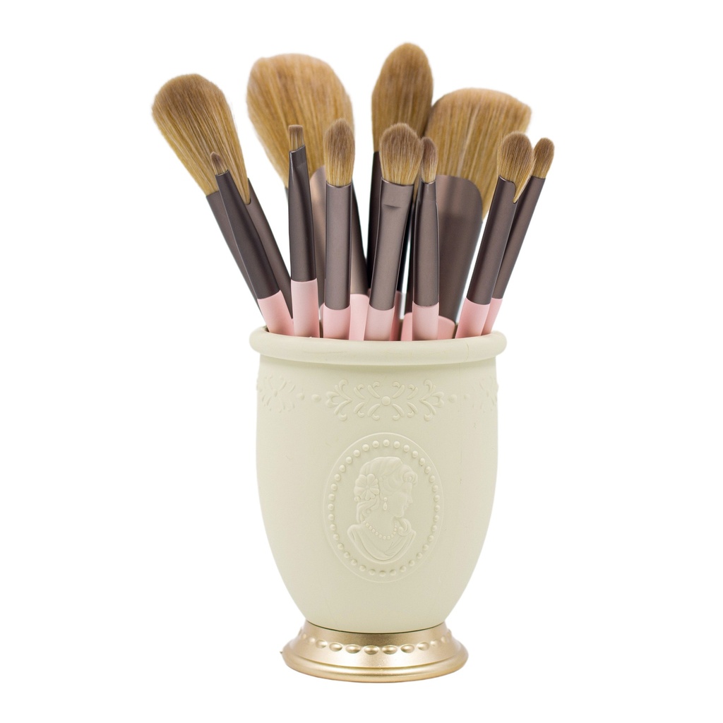 Bling Girl 13 Piece Make Up Brush Set In A Brush Holder [5102]