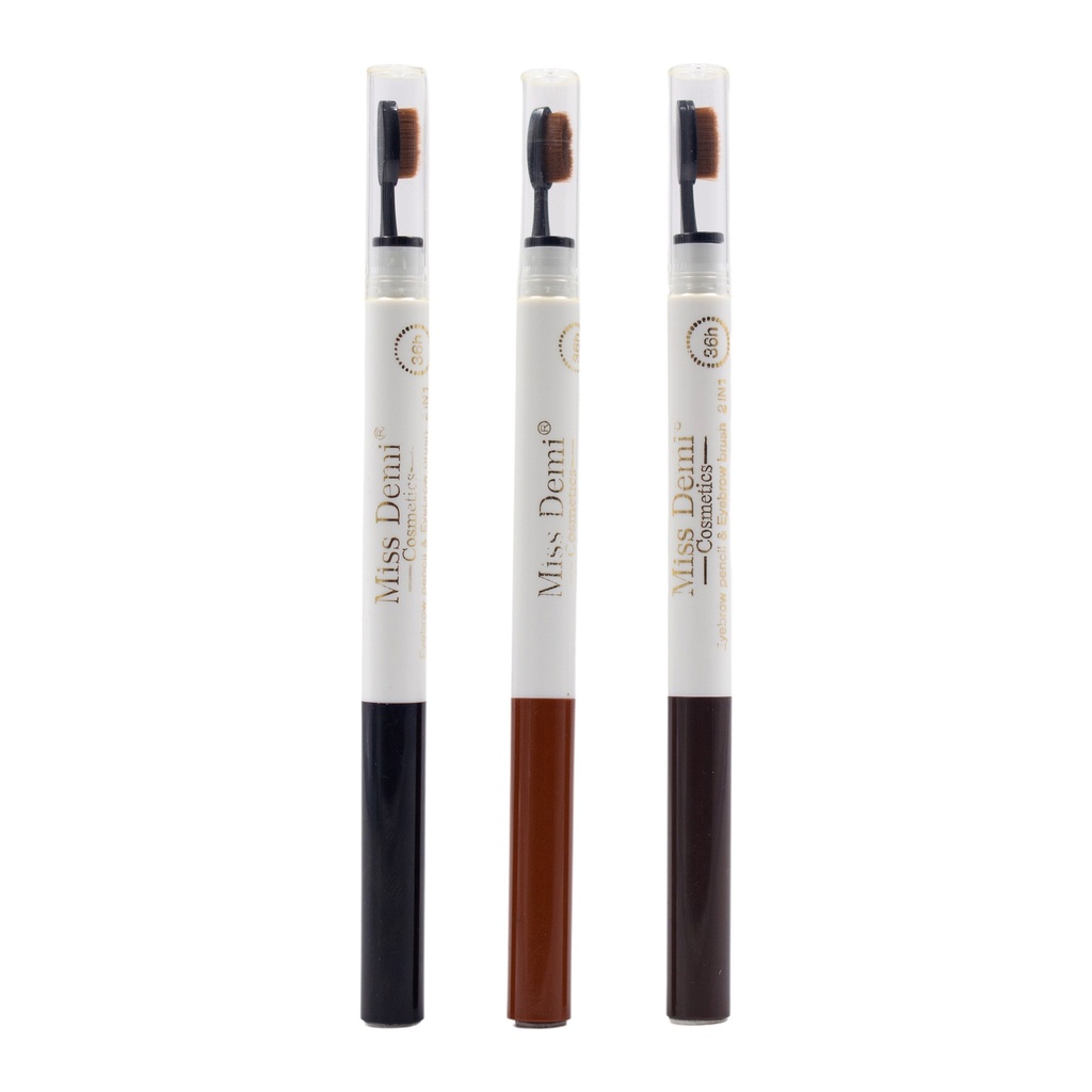 Miss Demi Eyebrow Pencil &amp; Eyebrow Brush 2 In 1 36H [2443]