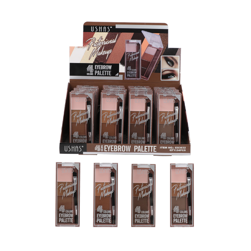 USHAS Professional Makeup 4 Colours Eyebrow Palette [7155]