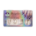 Bling Girl BG-76 Square French Tip Press On Soft Tips 500 pcs [8257]