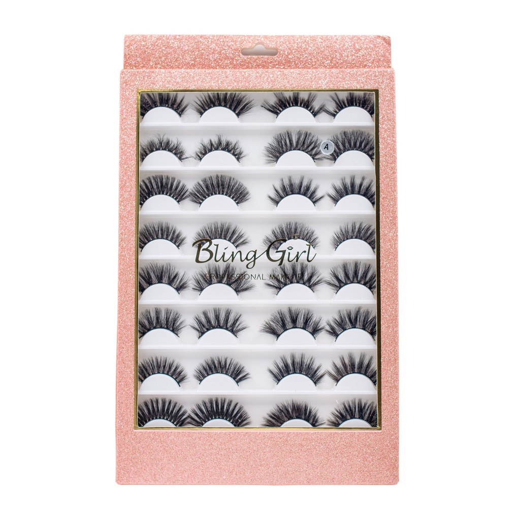 Bling Girl 3D To 8D Eyelash Combo 16 Pairs [8899]