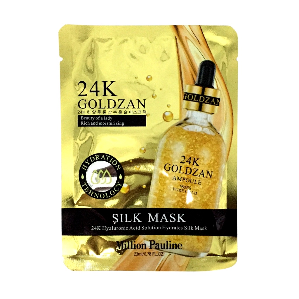 Million Pauline 24K Goldzan Silk Mask [ S23JP50 ]