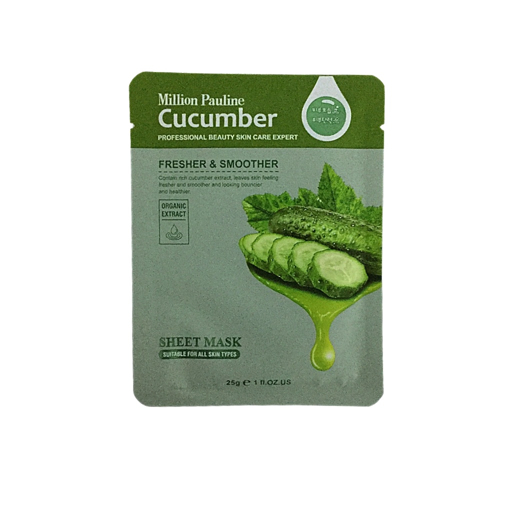 Million Pauline Cucumber Mask Sheet [ S23JP70 ]