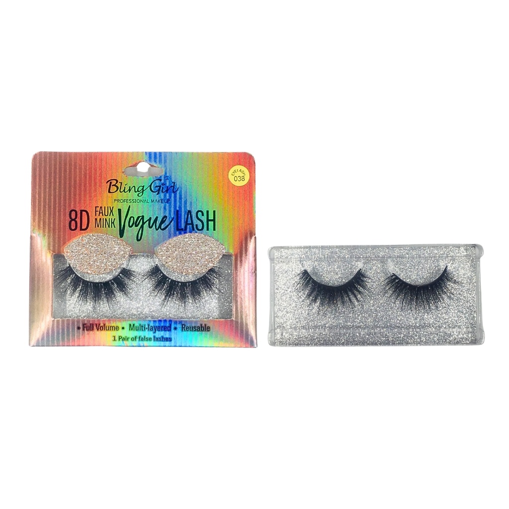 Bling Girl 8D Faux Mink Vogue Lashes [ S23MP63 ]