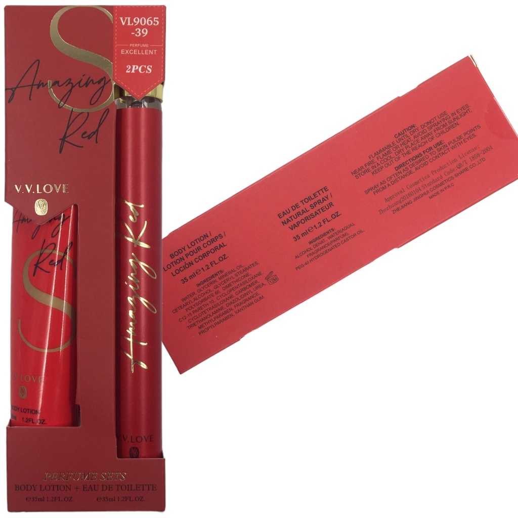 V.V Love Amazing Red Lotion &amp; Eau de Toilette [ S2305P39 ]