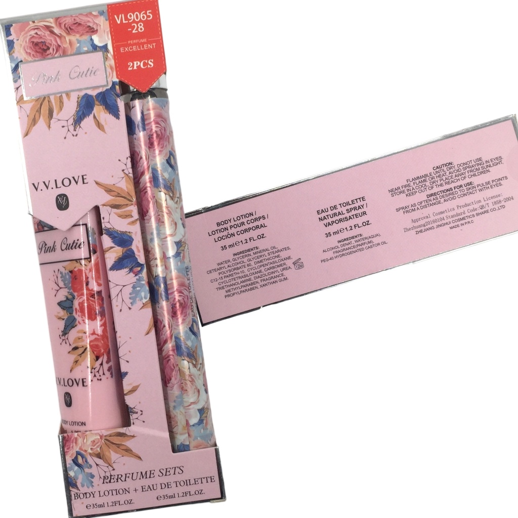 V.V Love Pink Cutie  Lotion&amp;Eau de Toilette  [ S2305P63 ]