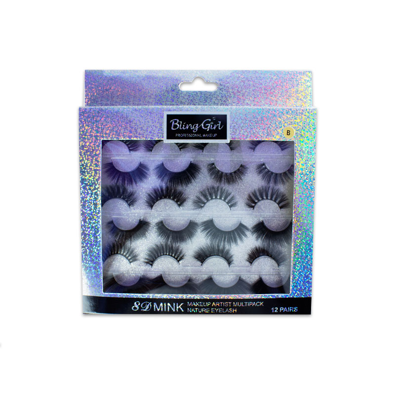 Blinggirl 8D MINK  Make up  Artist Multipack Nature Eyelash [ S2311P13 ]