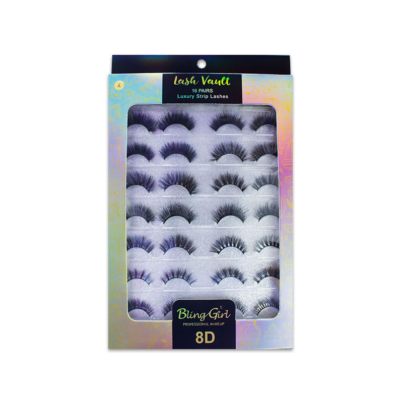 Blinggirl Professional Make up Luxury Strip Lashes 16 Pairs [ S2311P19 ]