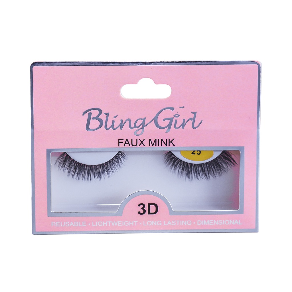 BLING GIRL  DIMENSIONAL3D FAUX MINK LASHES [S2402P25]