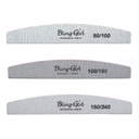 Bling Girl Grey Half Moon Double Sided Nail File [3997]