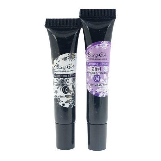 [6342101073304] Bling Girl Tube Stamping Gel [3306]