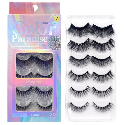 [6903072394852] Bling Girl 8D Perfect Pair Eyelashes [3520]