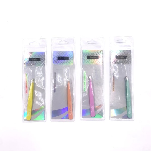 [6372106351817] Bling Girl Pointed Slant Tweezer [5866]