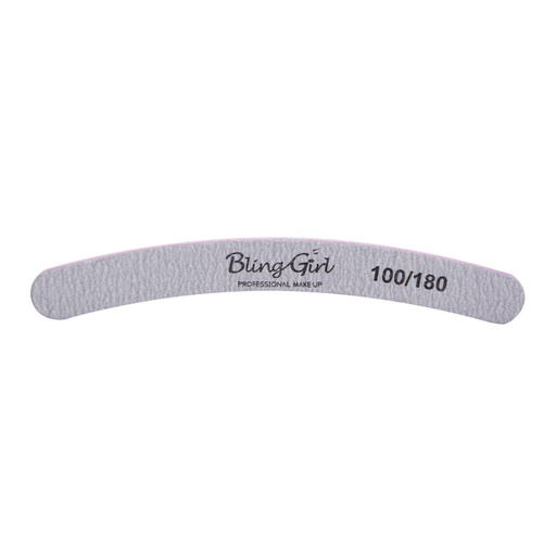 [600031] Bling Girl Banana Double sided Grey Nail File [7093]