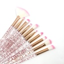 Bling Girl Glitter Makeup Brush Set 10Pcs [6258]