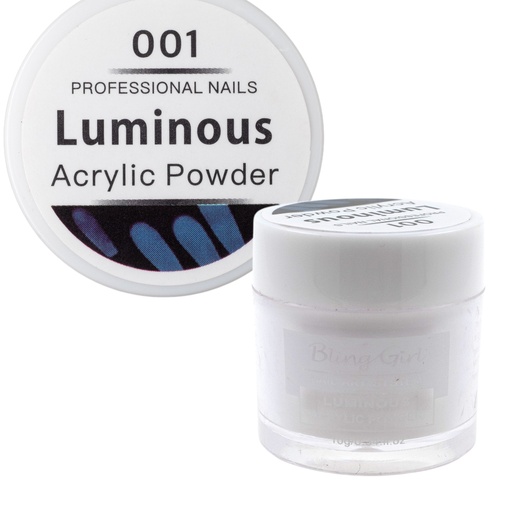 [6322106451130] Bling Girl Luminous Acrylic Powder Nail Art System 10g #001 [S09P01]