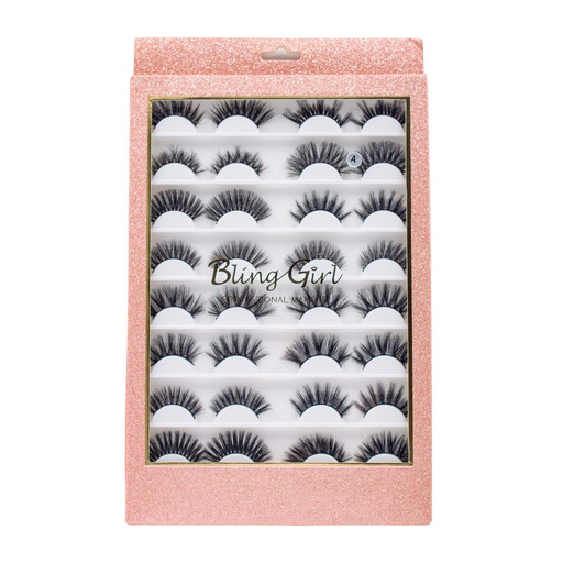 [6612105781933] Bling Girl 3D To 8D Eyelash Combo 16 Pairs [8899]