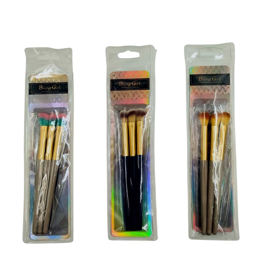 [6212206261732] Bling Girl Eyeshadow Makeup Brush Trio [ S11P65 ]
