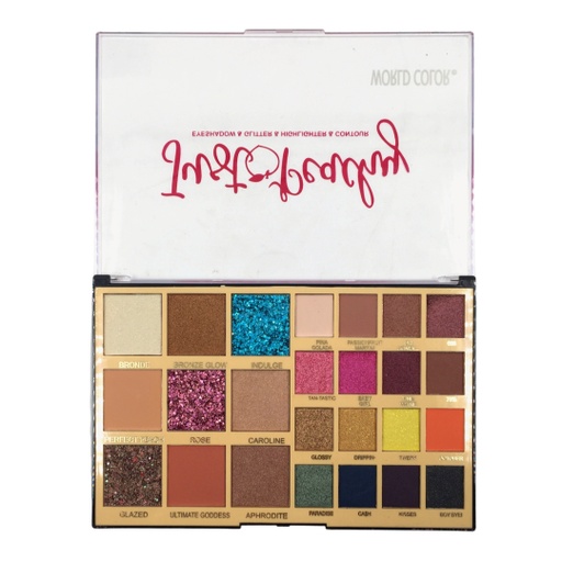 [6924269772536] Just Peachy Eyeshadow,Glitter Highlighter &amp; Contour Pallete [ S23FP46 ]