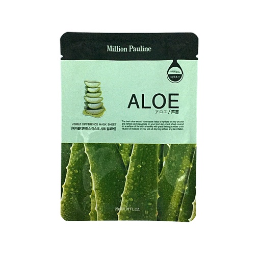 [6972038402344] Million Pauline Aloe Mask Sheet [ S23JP60 ]