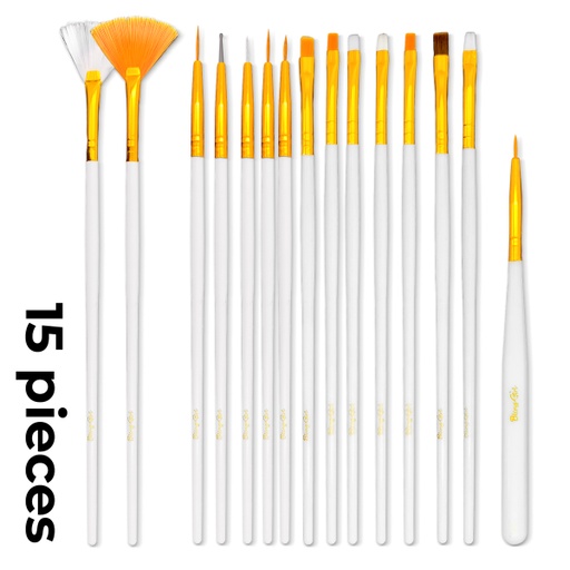 [6371810474508] Bling Girl Nail Gel Art Brush Beginner Set 15Pcs