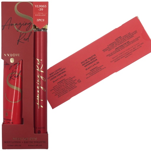 [6944348536194] V.V Love Amazing Red Lotion &amp; Eau de Toilette [ S2305P39 ]