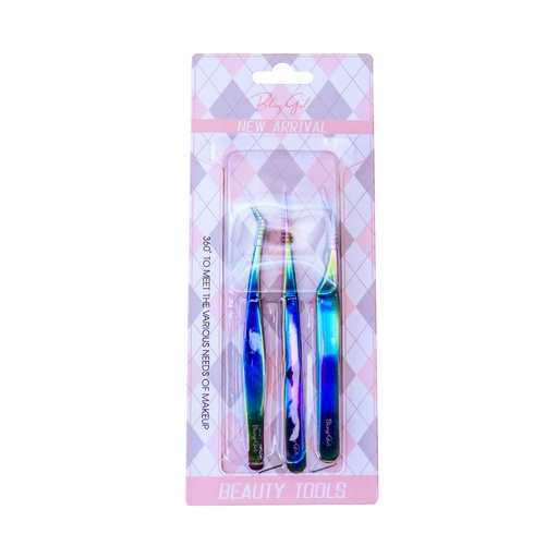 [6372302951057] Bling Girl Tweezers (1057) 360% To Meet The Various Needs Of Make Up [S2306P30]