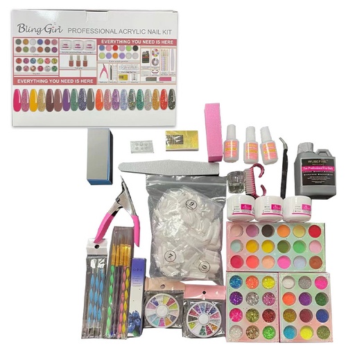 [6382101934977] Blinggirl Professional Acryuc Nail Kit[ S2311P01]