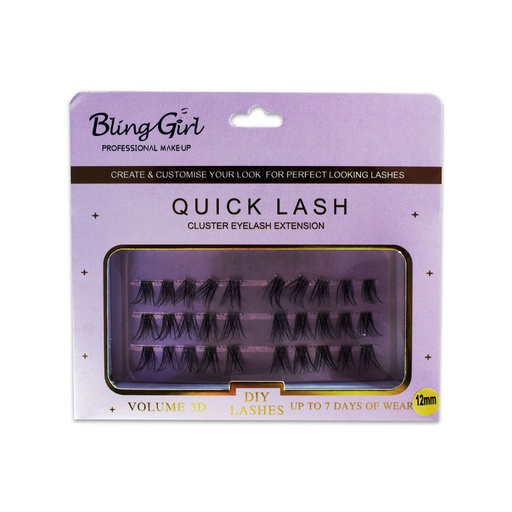 [6612209873282] Blinggirl Professional Make up QUICK LASH (cluster eyelash extension) [ S2311P11 ]