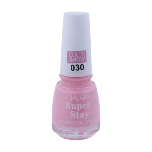 [6342112071856] Bling Girl SUPER STAY CLASSIC NAIL POLISH18ml  030#[S2401P03]