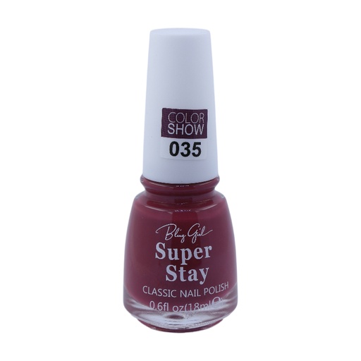 [6342112071856] Bling Girl SUPER STAY CLASSIC NAIL POLISH18ml  035#[S2401P03]