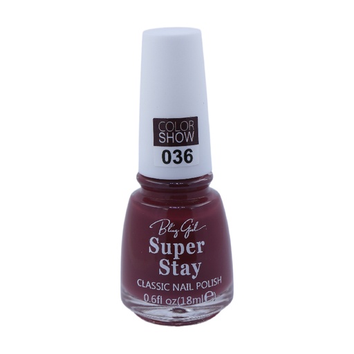 [6342112071856] Bling Girl SUPER STAY CLASSIC NAIL POLISH18ml  036#[S2401P03]