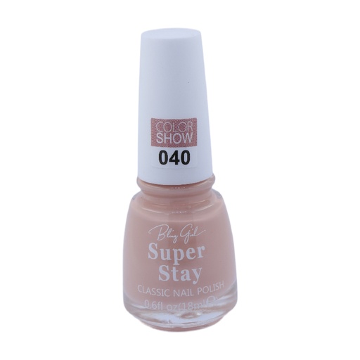 [6342112071856] Bling Girl SUPER STAY CLASSIC NAIL POLISH18ml  040#[S2401P03]