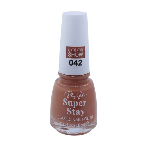 [6342112071856] Bling Girl SUPER STAY CLASSIC NAIL POLISH18ml  042#[S2401P03]